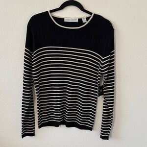 NWT Valerie Stevens Striped Sweater